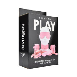 n12281 bound to play beginners bondage kit pink 8 piece pkg 1