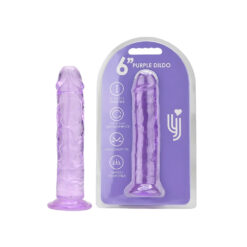 n12303 loving joy 6 inch suction cup dildo purple pkg duo hr