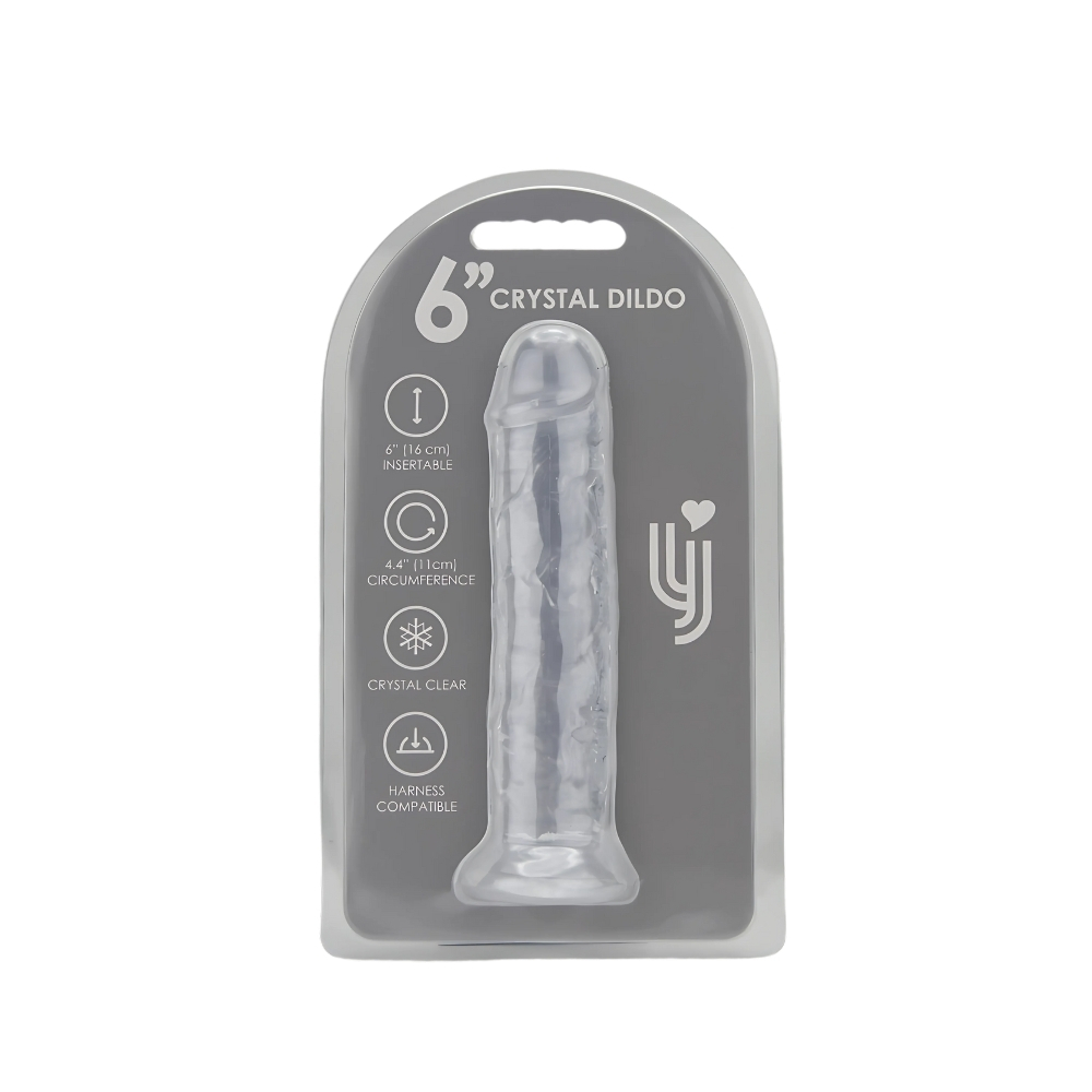 n12304 loving joy 6 inch suction cup dildo clear pkg n12304 loving joy 6 inch suction cup dildo clear pkg