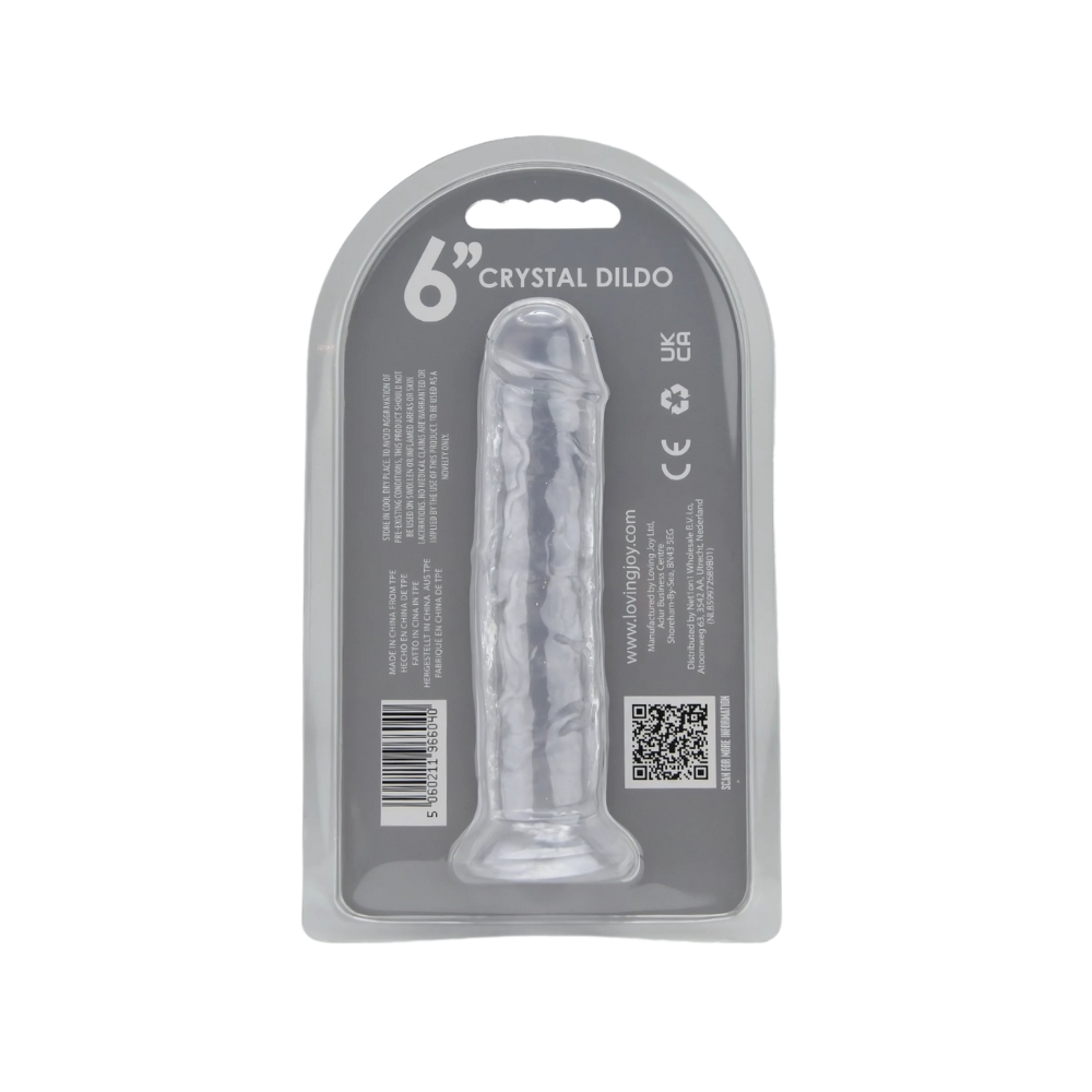 n12304 loving joy 6 inch suction cup dildo clear pkg bk n12304 loving joy 6 inch suction cup dildo clear pkg bk
