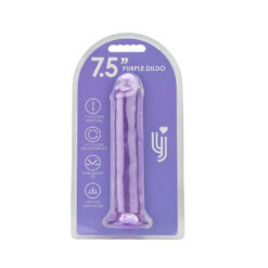 n12306 loving joy 7 5 inch suction cup dildo purple pkg