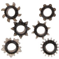 n12316 loving joy textured cock ring set 6 pack side view 1