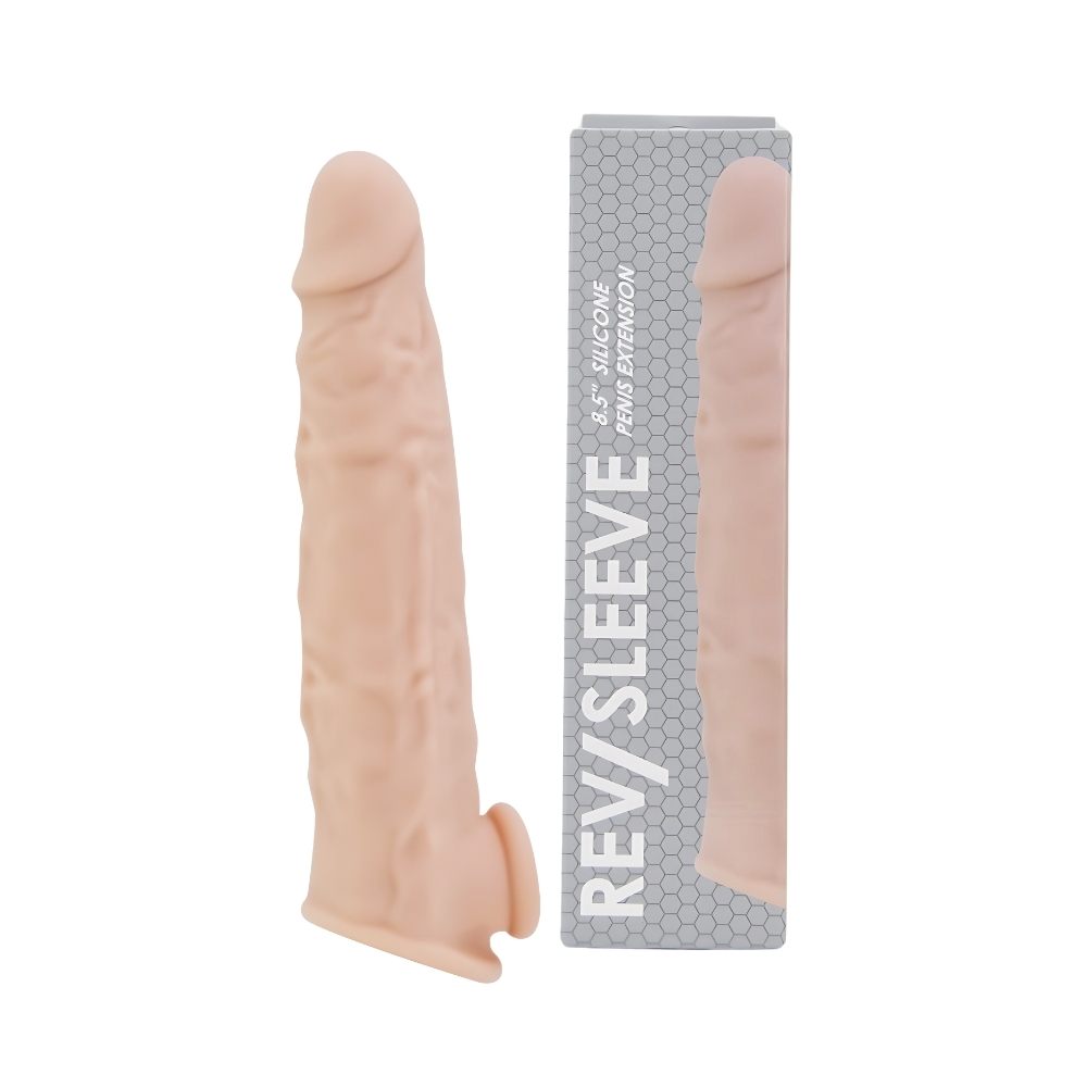 n12369 rev sleeves 8 5 inch realistic silicone penis extension sleeve duo n12369 rev sleeves 8 5 inch realistic silicone penis extension sleeve duo