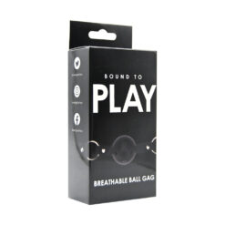 n12447 bound to play breathable ball gag black pkg 1