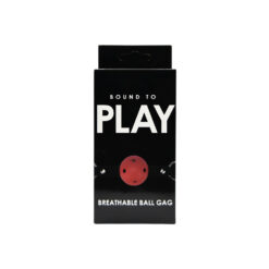 n12448 bound to play breathable ball gag red