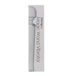 n12459 loving joy rechargeable magic wand vibrator white pkg