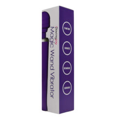 n12460 loving joy rechargeable magic wand vibrator purple pkg 2