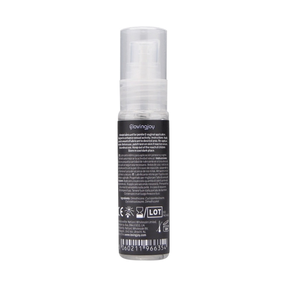 n12462 loving joy silicone lubricant 30ml back n12462 loving joy silicone lubricant 30ml back