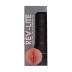 n12463 rev lite realistic vagina male masturbator cup pkg
