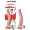 n12476 realcocks dual layer bendable dildo 10inch vanilla 1