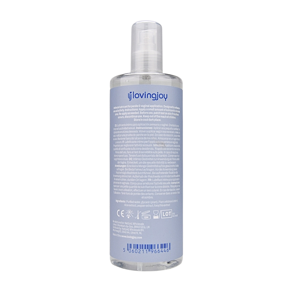 n12509 loving joy slide water based lubricant 500ml back n12509 loving joy slide water based lubricant 500ml back