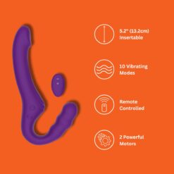 n12531 mina echo remote vibrating strapless strap on faq 1