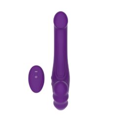 n12531 mina remote vibrating strapless strap on 3