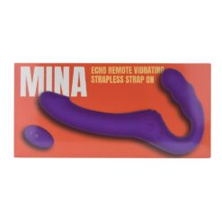 n12531 mina remote vibrating strapless strap on pkg wrapped