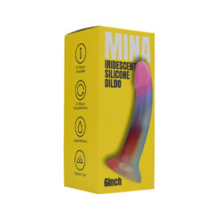 n12535 mina iridescent silicone dildo pkg 1