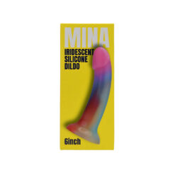 n12535 mina iridescent silicone dildo pkg