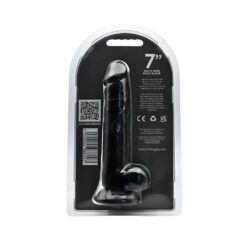 n12628 loving joy 7 inch dildo with balls black 5