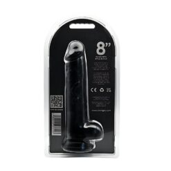 n12629 loving joy 8 inch dildo with balls black 5