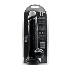 n12631 loving joy 11 inch dildo with balls black 5
