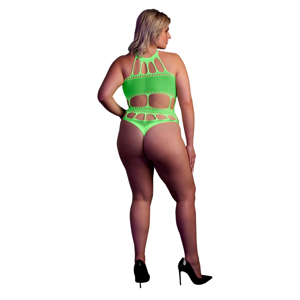 n12663 cut out thong bodysuit neon green ps 3 n12663 cut out thong bodysuit neon green ps 3