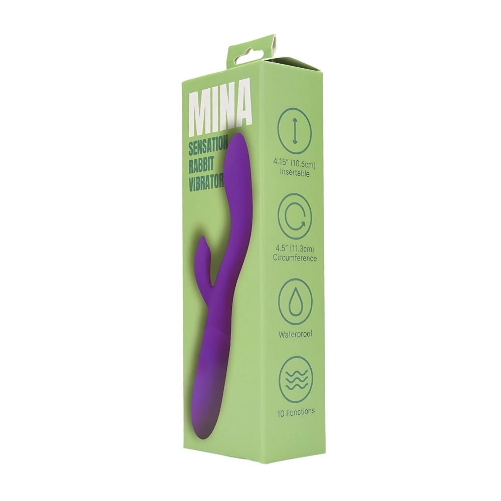 n12704 mina sensation rabbit vibrator pkg 2 hr n12704 mina sensation rabbit vibrator pkg 2 hr
