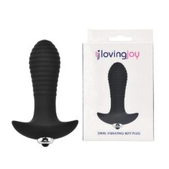 n12730 loving joy swirl 7 function vibrating butt plug duo
