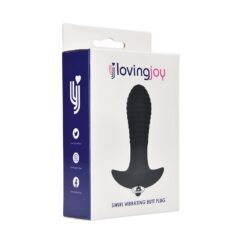 n12730 loving joy swirl 7 function vibrating butt plug pkg 1
