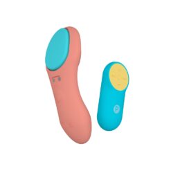 n12767 party color panty remote control vibrator orange 1
