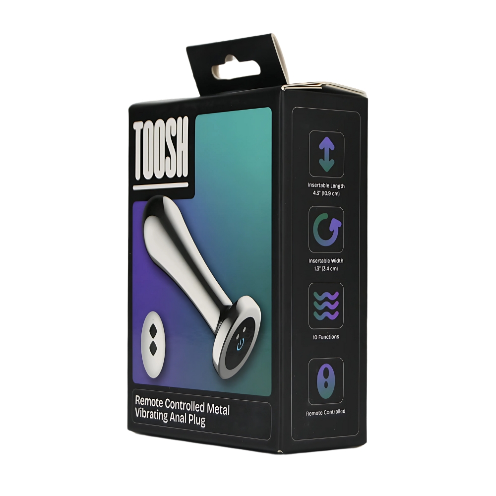 n12786 toosh remote controlled metal vibrating anal plug pkg 2 n12786 toosh remote controlled metal vibrating anal plug pkg 2