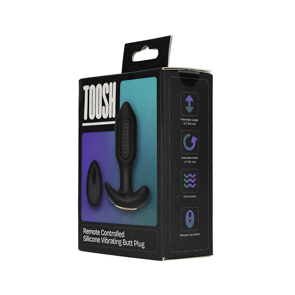 n12803 toosh remote controlled silcione vibrating butt plug pkg 1 n12803 toosh remote controlled silcione vibrating butt plug pkg 1