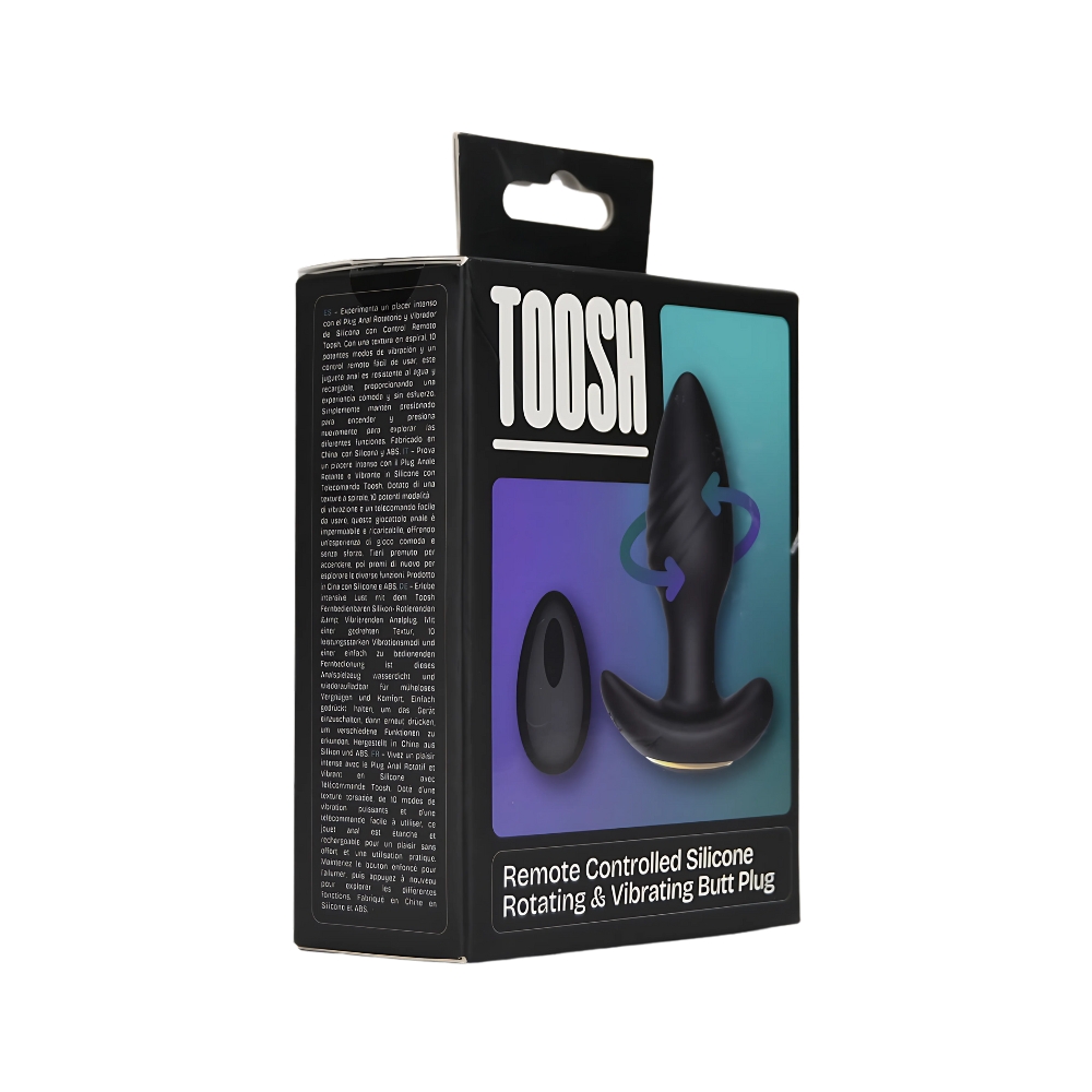 n12804 toosh remote controlled silicone rotating and vibrating butt plug pkg 2 n12804 toosh remote controlled silicone rotating and vibrating butt plug pkg 2