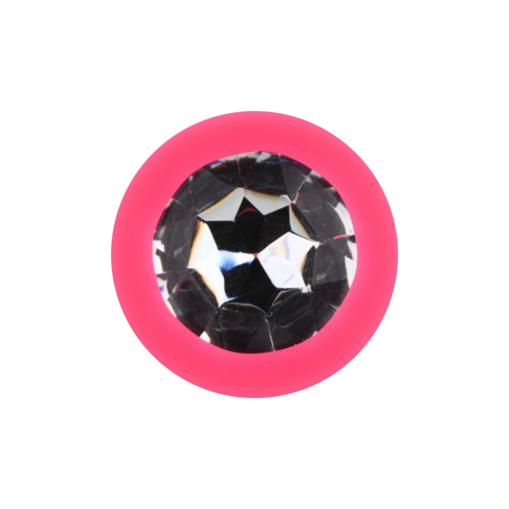 n12805 toosh pink silicone butt plug small jewel n12805 toosh pink silicone butt plug small jewel