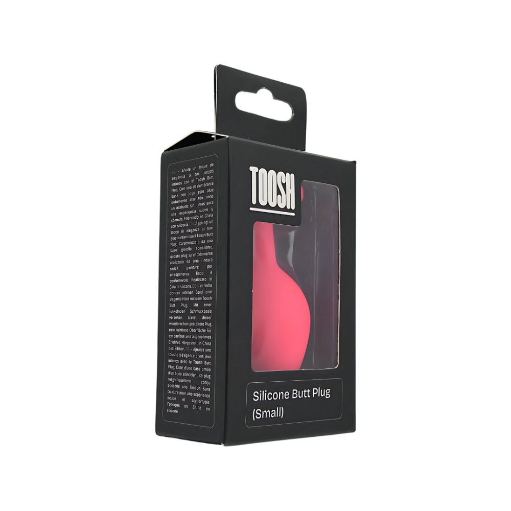 n12805 toosh pink silicone butt plug small pkg 1 n12805 toosh pink silicone butt plug small pkg 1
