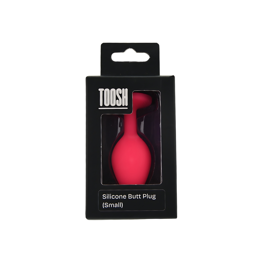 n12805 toosh pink silicone butt plug small pkg n12805 toosh pink silicone butt plug small pkg