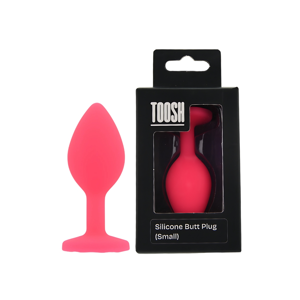 n12805 toosh pink silicone butt plug small pkg duo n12805 toosh pink silicone butt plug small pkg duo