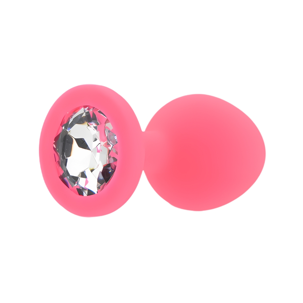 n12806 toosh pink silicone butt plug medium 3 n12806 toosh pink silicone butt plug medium 3