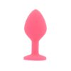 n12806 toosh pink silicone butt plug medium