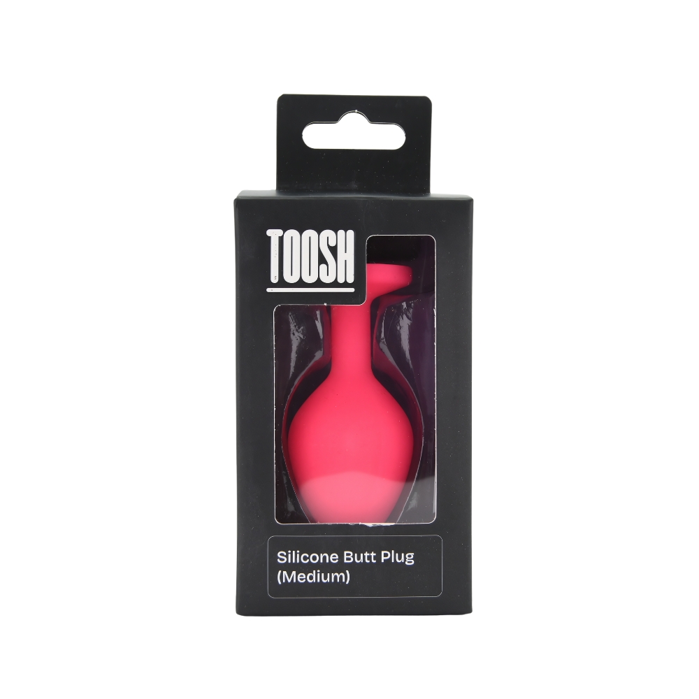 n12806 toosh pink silicone butt plug medium pkg n12806 toosh pink silicone butt plug medium pkg