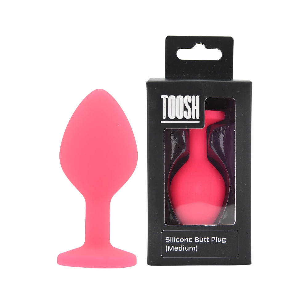n12806 toosh pink silicone butt plug medium pkg duo n12806 toosh pink silicone butt plug medium pkg duo