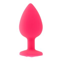 n12807 toosh pink silicone butt plug large