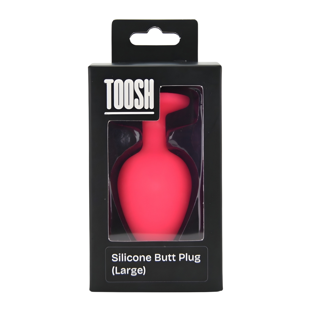 n12807 toosh pink silicone butt plug large pkg n12807 toosh pink silicone butt plug large pkg
