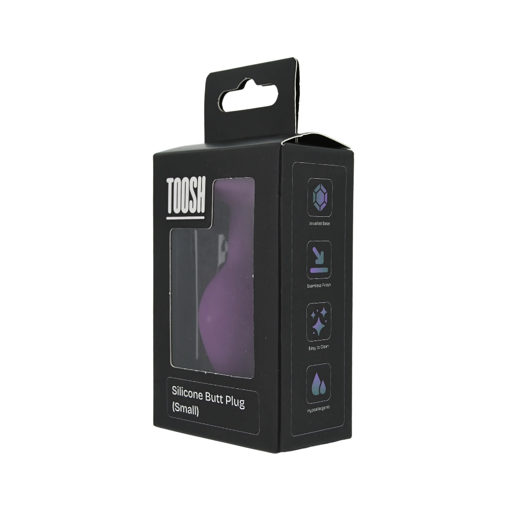 n12808 toosh purple silicone butt plug small pkg 2 n12808 toosh purple silicone butt plug small pkg 2