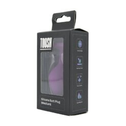 n12809 toosh purple silicone butt plug medium pkg 2