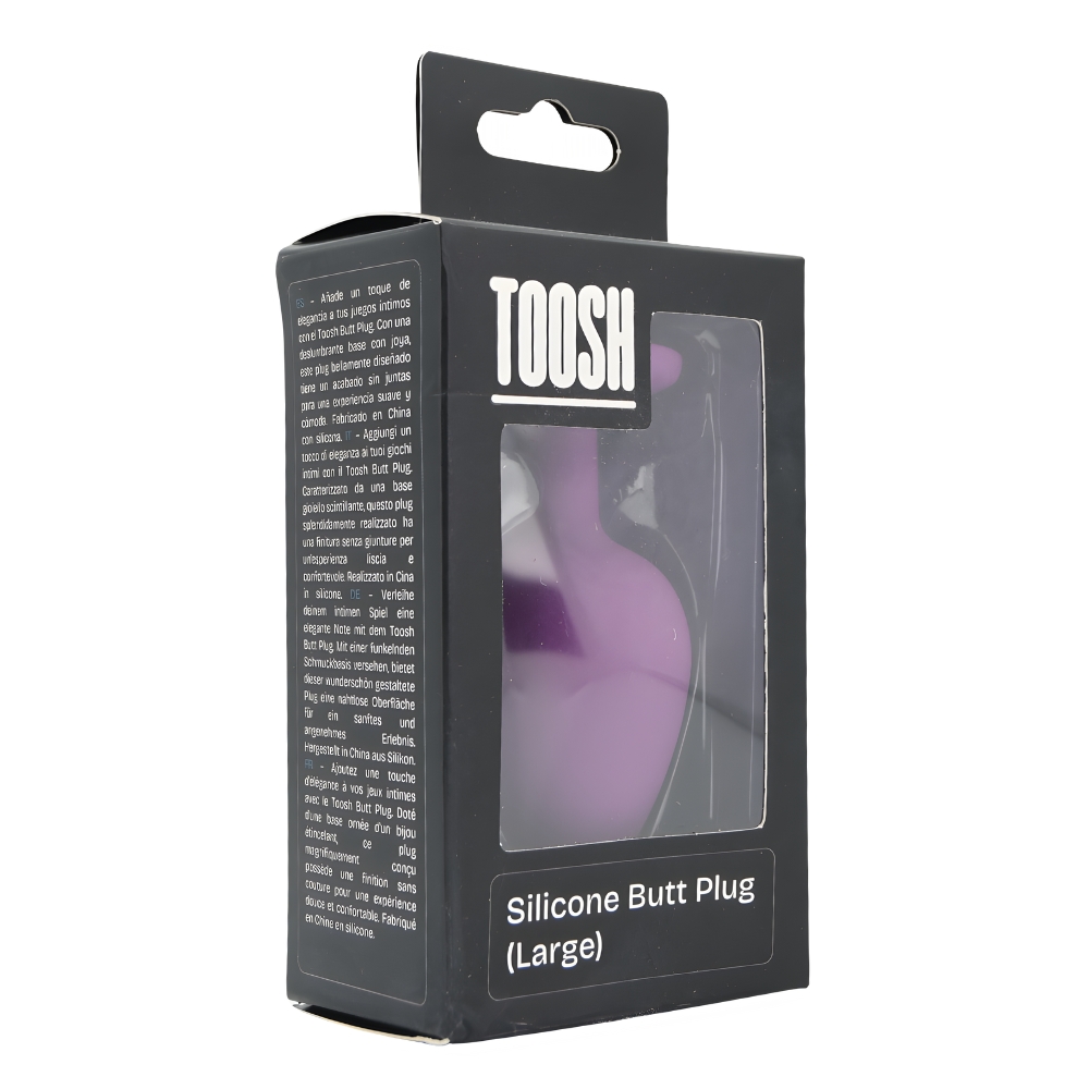 n12810 toosh purple silicone butt plug large pkg 1 n12810 toosh purple silicone butt plug large pkg 1
