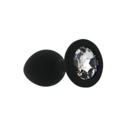 n12811 toosh black silicone butt plug small 3