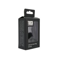 n12811 toosh black silicone butt plug small pkg 1