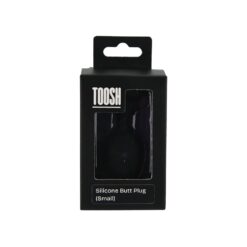 n12811 toosh black silicone butt plug small pkg