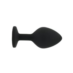 n12812 toosh black silicone butt plug medium 1