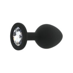 n12812 toosh black silicone butt plug medium 2