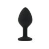 n12812 toosh black silicone butt plug medium